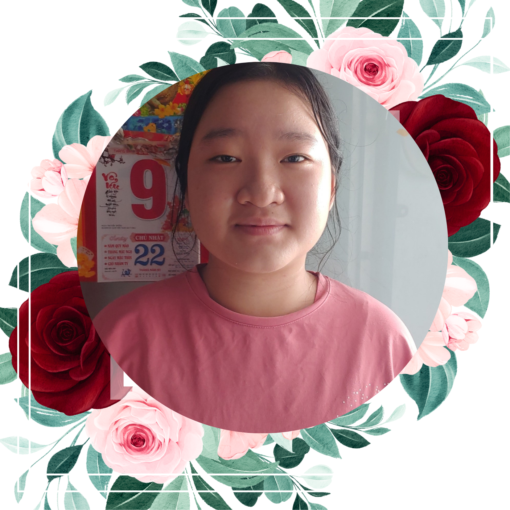 Red and Pink Watercolor Floral Frame Wedding Invitation (5)